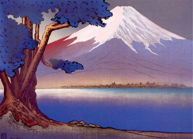 Miller, Lilian May Sunrise at Fujiyama, Japan oil painting image